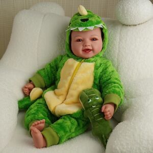 15inch Large Green Realistic Cute Soft Body Baby Doll With Accessories
